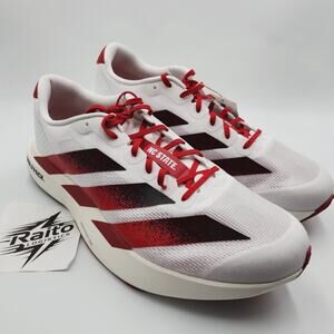 Mens Size 12 Adidas Running Shoes Adizero Evo SL NC State Low White Red JQ4571